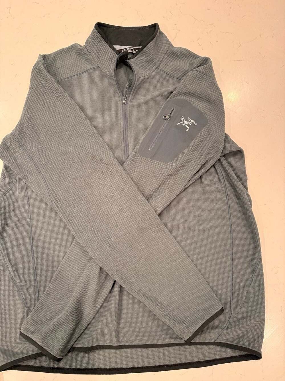 Arc'teryx Delta LT 1/2 Zip Fleece Pullover Bluish Gray